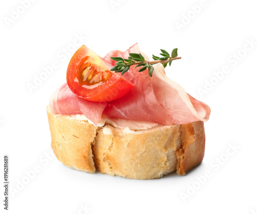 Tasty canape with jamon and...