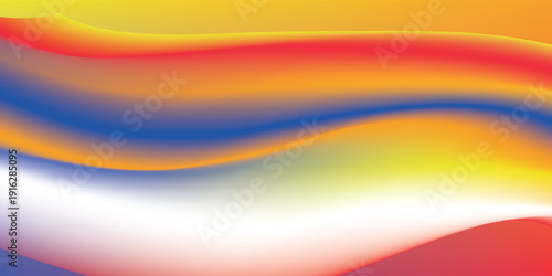 Amazing blue background with orange, red, yellow gradient. Vector eps new