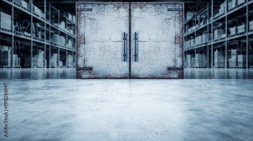 Closed Industrial Warehouse Door