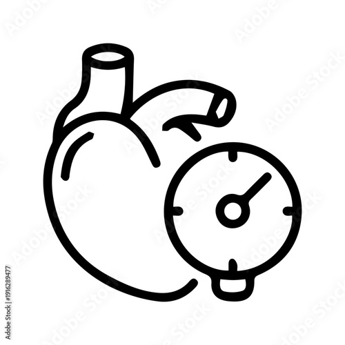 Heart Blood Pressure Icon