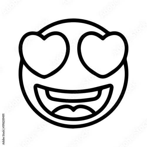 In love emoji with hearts