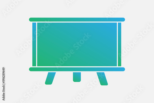 This icon represents teaching, presentations, or a classroom setting.