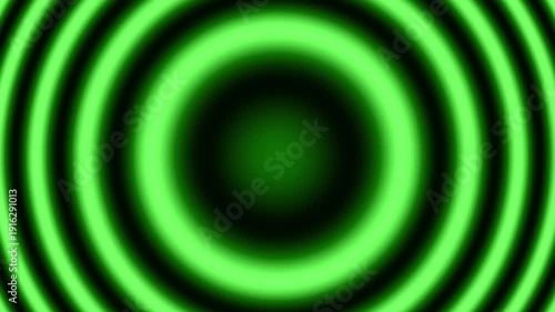 Wallpaper Mural Hypnotic Neon Green Concentric Circles Abstract Background Loop Torontodigital.ca