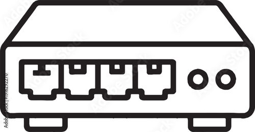 Network switch vector icon