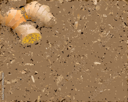 A discarded cigarette butt lies amidst dirt and wood shavings
