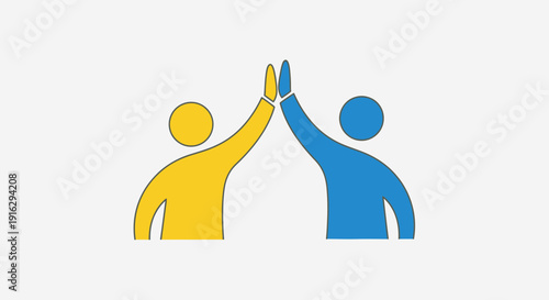 Teamwork High Five Icon