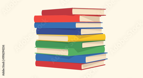 Stack of Colorful Books
