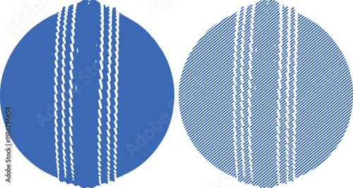 Cricket ball line set silhouette isolated on transparent background