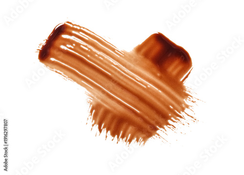 Smears of sweet chocolate i...