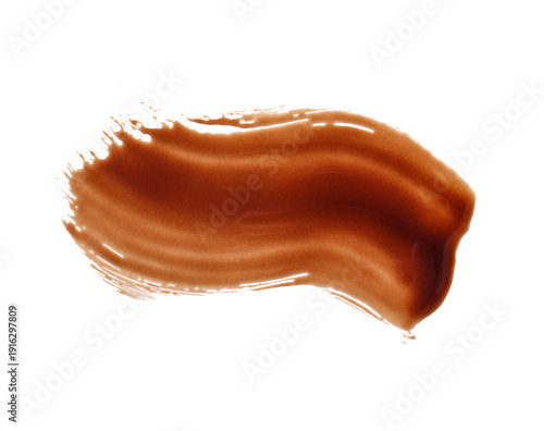 Smear of sweet chocolate is...
