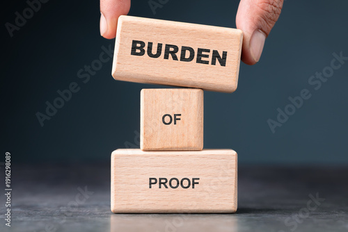 Quadro su tela Burden of Proof and Responsibility Concept