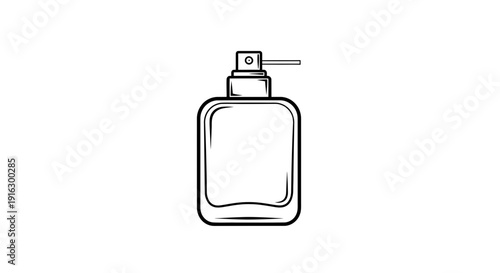 Simple Line Art Icon of a Spray Bottle Dispenser