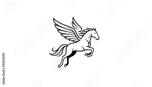 Pegasus Mythical Winged Horse Flying