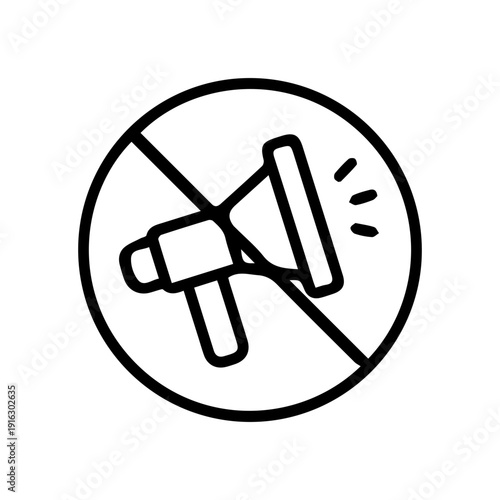 Muted Megaphone Icon