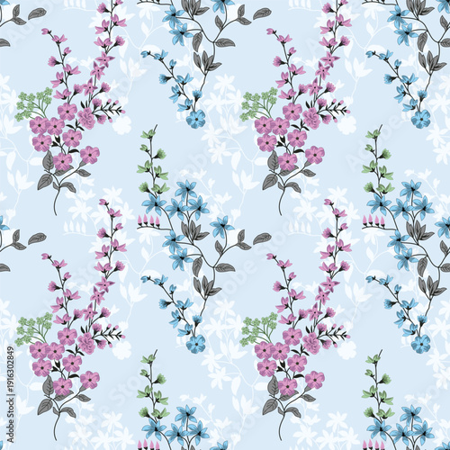 Seamless allover Digital Textiles Designs flowers Allover Designs Floral and Geometrical Patterns Textures, Illustrations Motifs and Abstract