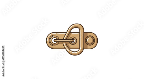 Metal Eyelet Fastener with Strap and D-Ring for Securing Loads