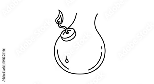 Light Bulb Bomb Idea Concept