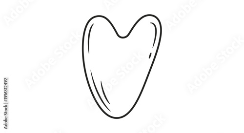 Gua Sha Stone Heart Shape for Facial Massage and Skincare