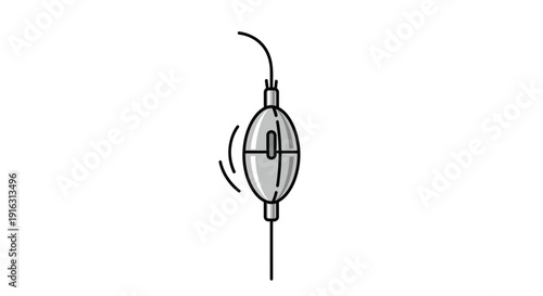 Fishing Float Bobber Icon Vector Illustration