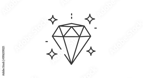 Sparkling Diamond Icon, Gemstone, Luxury, Brilliance, Precious Stone, Jewelry, Shine