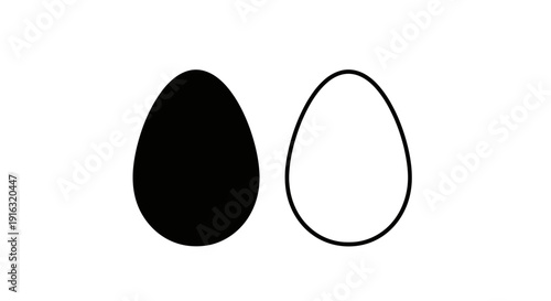 easter egg on white background