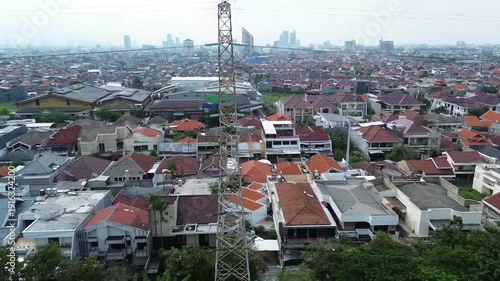 aerial view of the city