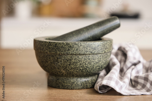 Granite mortar with pestle ...