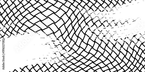 Geometric vector pattern featuring intersecting diagonal lines forming dynamic squares and rhombuses, blending seamlessly for design applications