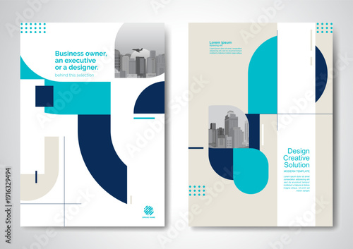Template vector design for Brochure, AnnualReport, Magazine, Poster, Corporate Presentation, Portfolio, Flyer, infographic, layout modern size A4, Front and back, Easy to use and edit.