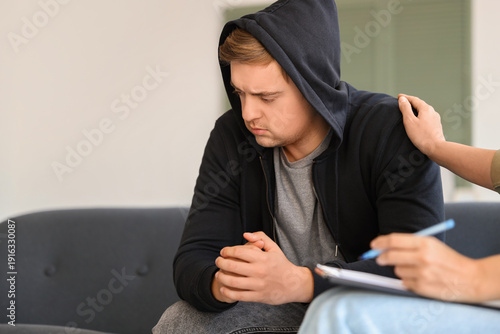 Female psychologist support...