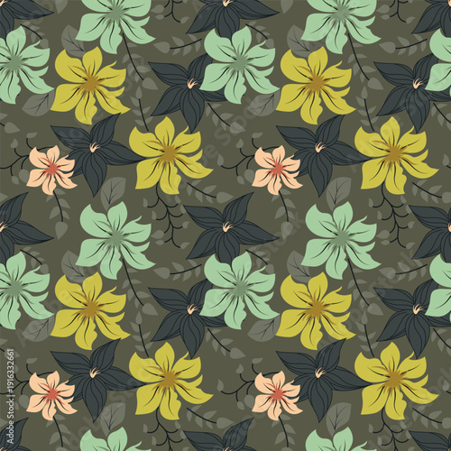 Seamless allover Digital Textiles Designs flowers Allover Designs Floral and Geometrical Patterns Textures, Illustrations Motifs and Abstract