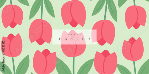 Spring horizontal banner with hand drawn bloom flowers of field. Perfect for spring holidays, Mother's Day, Easter, Women's Day. Background with beautiful meadow flowers. Vector illustration.