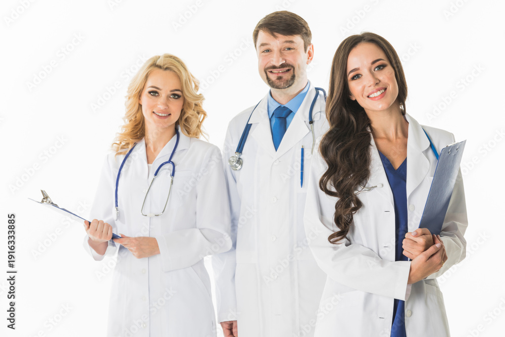 Fototapeta premium docrors isolated white background