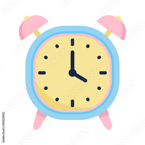 Alarm Clock Ringing cute  illustration