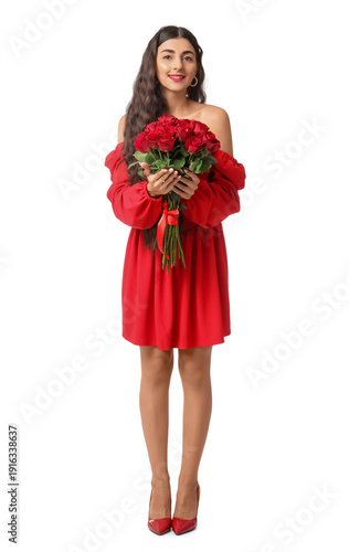 Beautiful young woman with ...