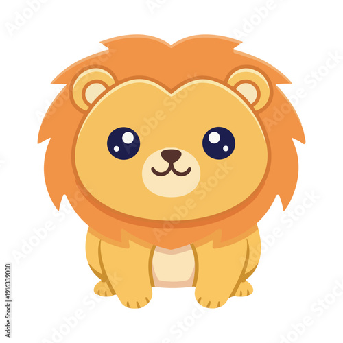 Cute Cartoon Lion design Illustration