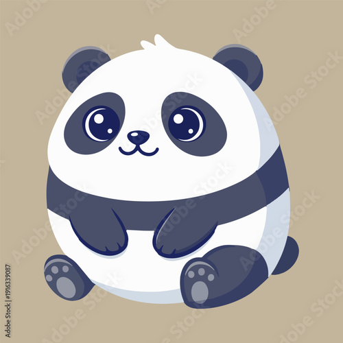 Cute Cartoon Panda design  Illustration