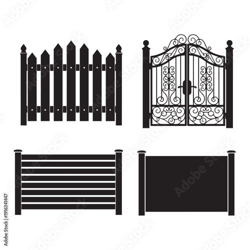 Outdoor fence gate