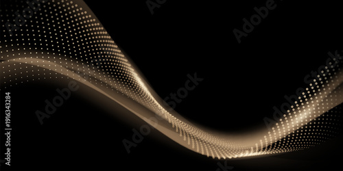 Abstract modern design black background with luxury golden elements vector illustration.