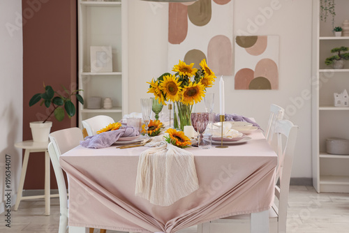 Elegant table serving with ...