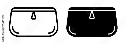 Cosmetic bag icons pack. vector illustrations designs