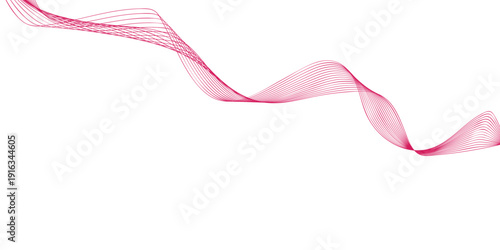 pink ribbon isolated on white background