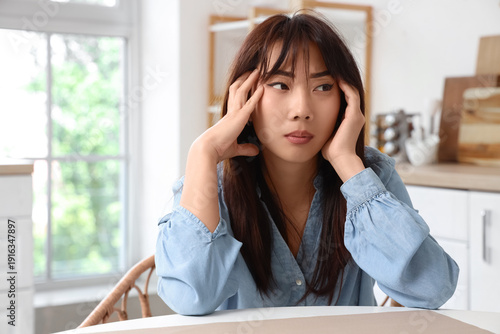 Young Asian woman with suic...