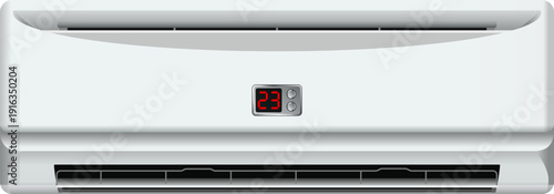 Air conditioner system. Plastic home ventilation device