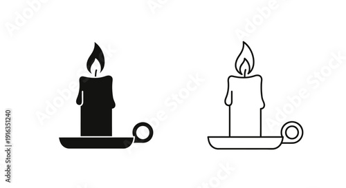 Candle, flame, wax, wax candle, candle flame, candle wax, burning candle, wax melting Vector