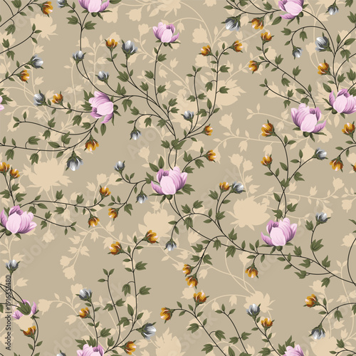 Seamless allover Digital Textiles Designs flowers Allover Designs Floral and Geometrical Patterns Textures, Illustrations Motifs and Abstract