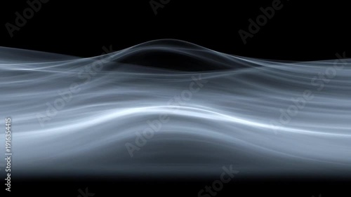 Abstract Wave Motion: An ethereal display of undulating lines and curves against a dark backdrop creates a sense of movement, depth, and atmospheric intrigue. Capturing a calm and contemplative mood.