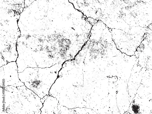 Deep fissure crack texture for heavy distress effects on transparent backdrop