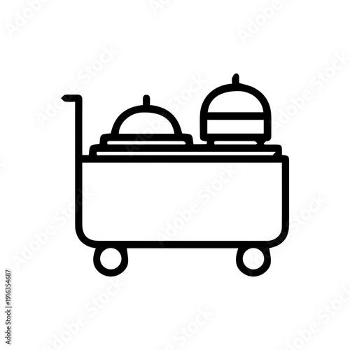 Room Service Delivery Cart