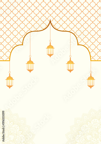 Indian themed wedding invitation template design